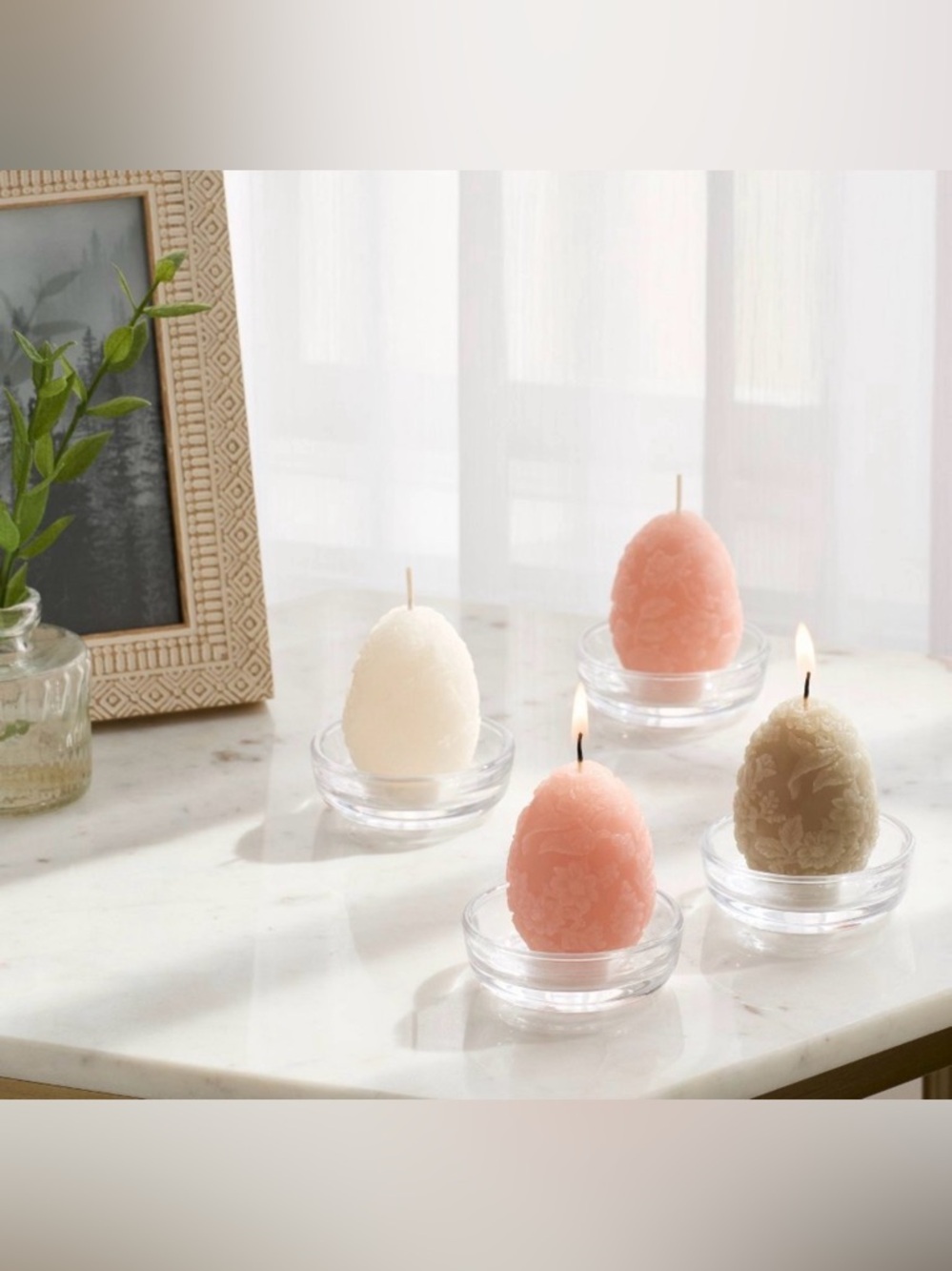 6рс Home Decor Egg Figural Tealight
Candle Set - Threshold